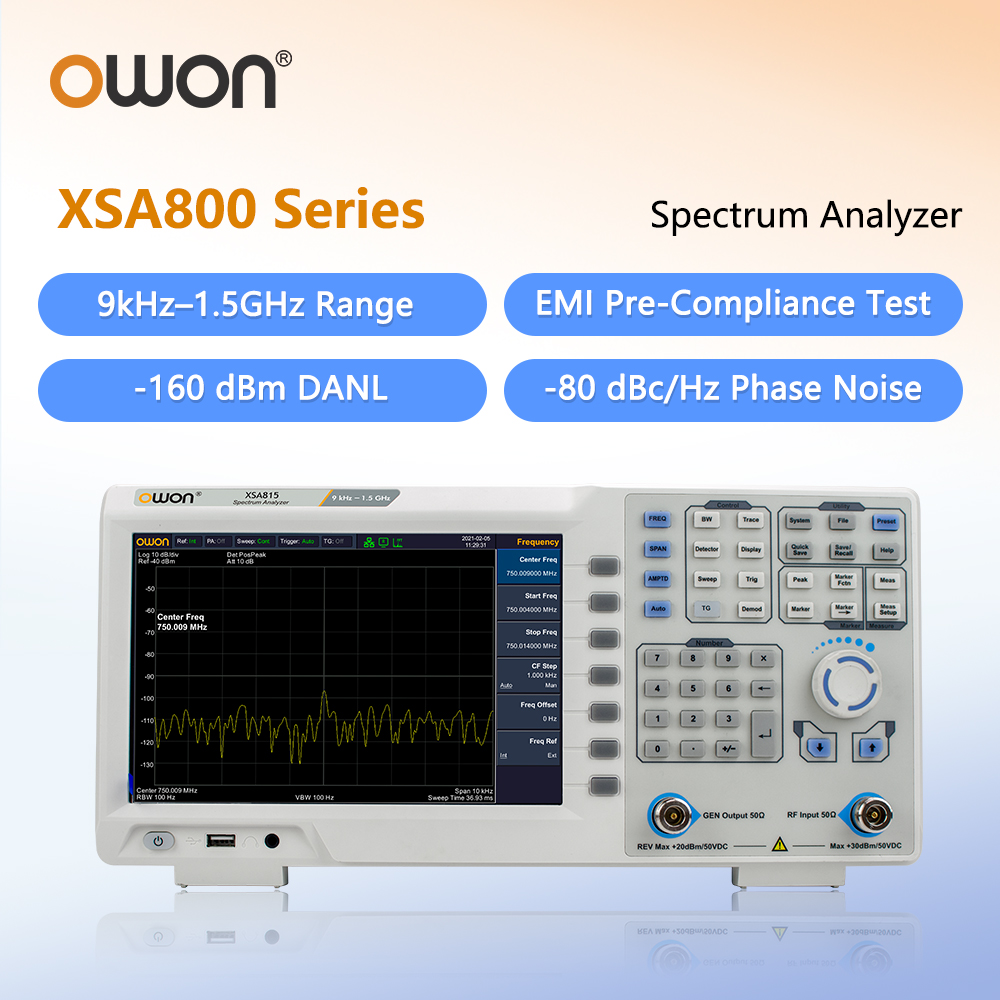 Signal Generator Spectrum Analyzer - OWON Spektrum Analizörü İzleme Jeneratörlü XSA815TG