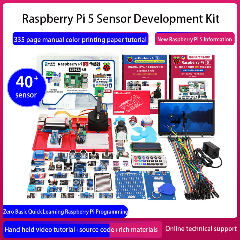 Raspberry Pi 5 8Gb Kit - Python Suite ile AI destekli görsel